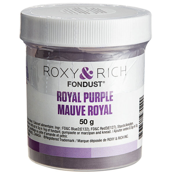 Roxy & Rich 50 Gram Royal Purple Fondust Hybrid Food Color
