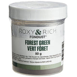 Roxy & Rich 50 Gram Forest Green Fondust Hybrid Food Color
