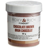 Roxy & Rich 50 Gram Chocolate Brown Fondust Hybrid Food Color