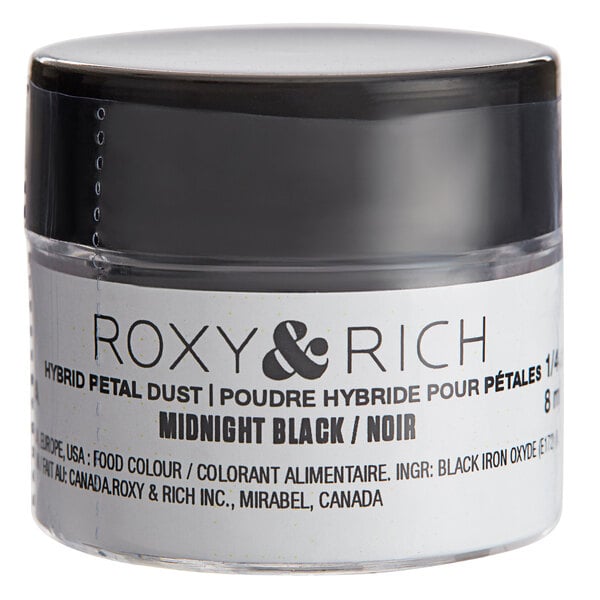 Roxy & Rich 1/4 oz. Midnight Black Petal Dust