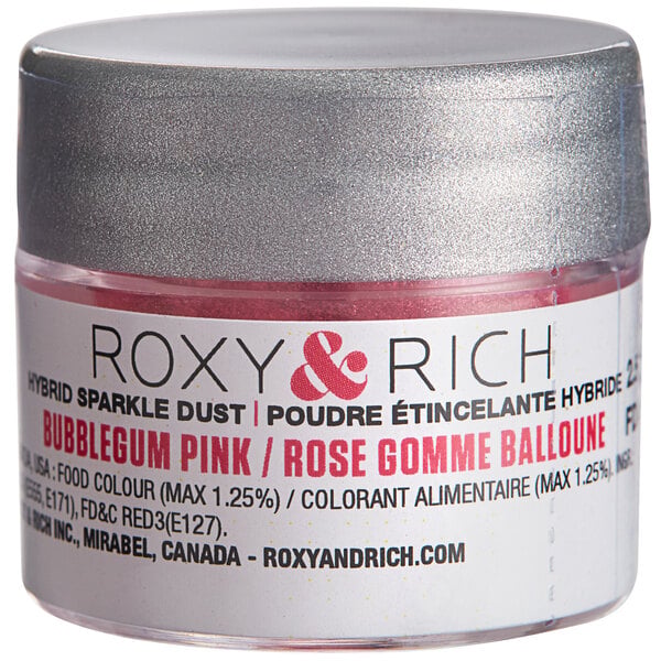 Roxy & Rich 2.5 Gram Bubble Gum Pink Sparkle Dust