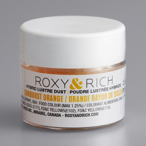 Roxy & Rich 2.5 Gram Sunburst Orange Lustre Dust