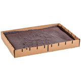 Rich's Allen 90 oz. Half Sheet Uniced Brownie Tray - 5/Case