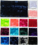 Crushed Stretch Velvet Polyester Spandex Fabric - Baby Pink, Crushed Texture, 58IN Width (1 Yard)