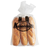 Amoroso's Philadelphia Hearth-Baked Unsliced Hoagie Roll 4.1 oz. - 48/Case