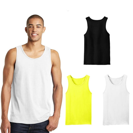 BELLA + CANVASÂ Men's Cool and Comfortable Crewneck Sleeveless Jersey Tank top - Black