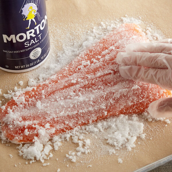 Morton Plain Table Salt Rounds 26 oz. - 24/Case
