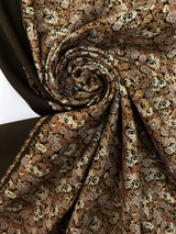 Acrylic Twill Printed Brown Beige