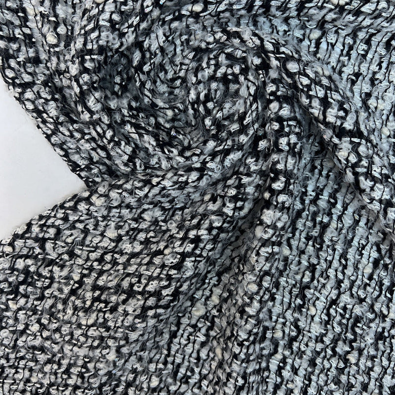 Bouclé Tweed Blend Black White