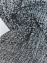 Bouclé Tweed Blend Black White