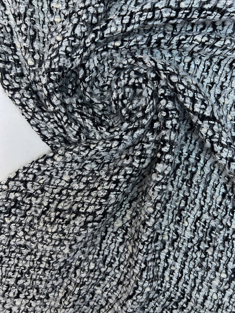 Bouclé Tweed Blend Black White