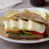 6 lb. Part Skim Milk Mozzarella Cheese - 8/Case