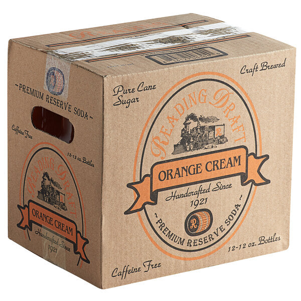 Reading Soda Works Orange Cream 12 fl. oz. - 12/Case