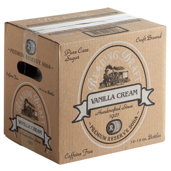 Reading Soda Works Vanilla Cream 12 fl. oz. - 12/Case