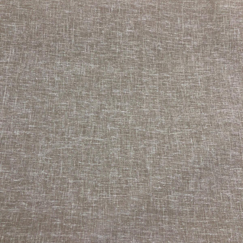 Sabra Stone Polyester Cotton Sheer Fabric - Stone Linen Look, 55" Width (1 Yard)