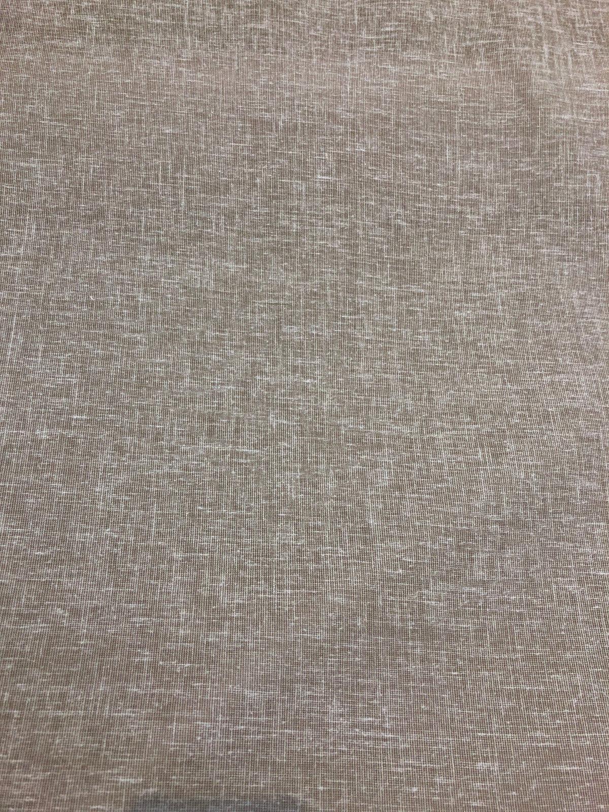 Sabra Stone Polyester Cotton Sheer Fabric - Stone Linen Look, 55" Width (1 Yard)