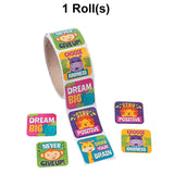 Jungle Motivational Sticker Roll - 100 Pc.