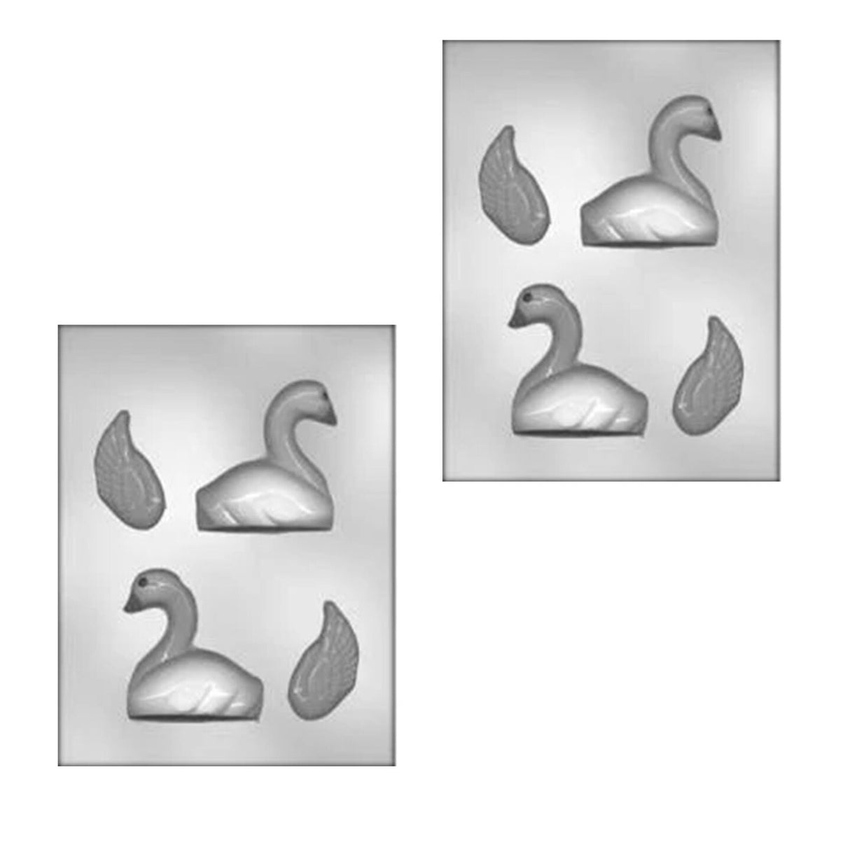 CK Products 3" 3D SWAN Bird Chocolate Candy MOLD