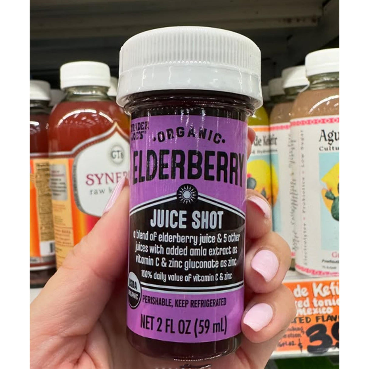 Organic Elderberry Juice Shot - 2 Fl Oz