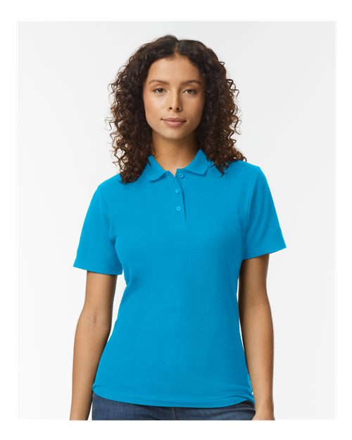 Gildan® Softstyle Women's Pique Short Sleeve Polo T-Shirt