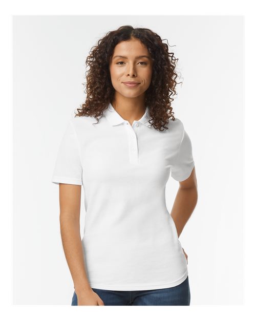 Gildan® Softstyle Women's Pique Short Sleeve Polo T-Shirt