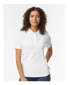 Gildan® Softstyle Women's Pique Short Sleeve Polo T-Shirt