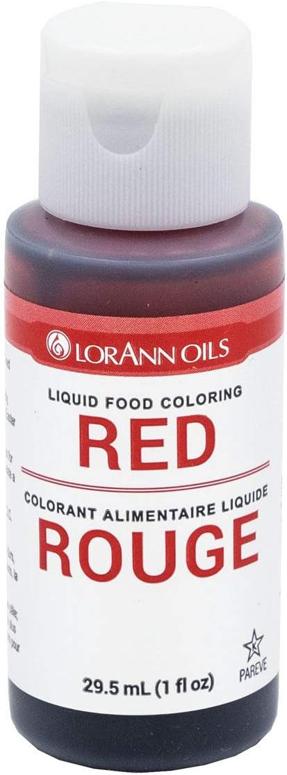 LorAnn® Red Liquid Food Color 1 ounce squeeze bottle