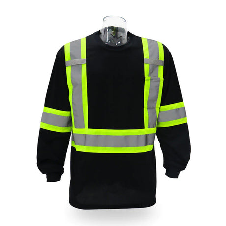 High Visibility Long Sleeve Crewneck Safety T-shirt