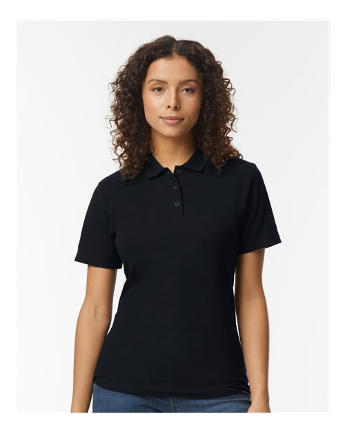 Gildan® Softstyle Women's Pique Short Sleeve Polo T-Shirt