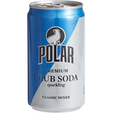 Polar Club Soda Can 7.5 fl. oz. - 6/Pack