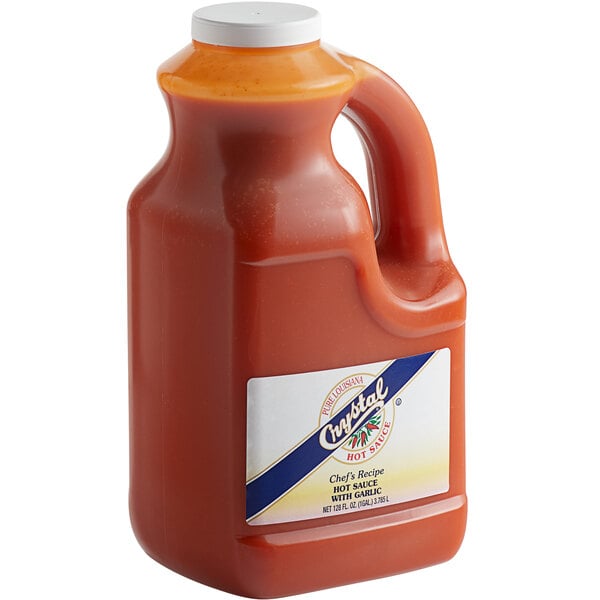 Crystal 1 Gallon Chef's Recipe Garlic Hot Sauce