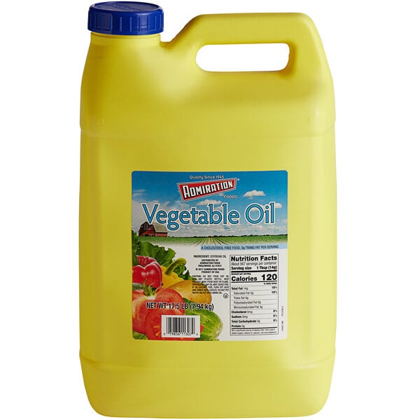 Admiration 17.5 lb. 100% Pure Vegetable Oil - 2/Case
