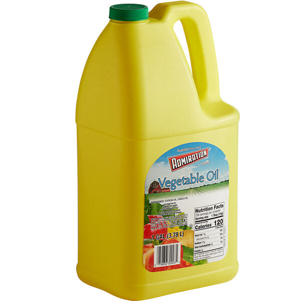 Admiration 1 Gallon Pure Vegetable Salad Oil - 6/Case