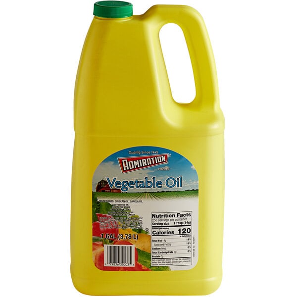 Admiration 1 Gallon Pure Vegetable Salad Oil - 6/Case