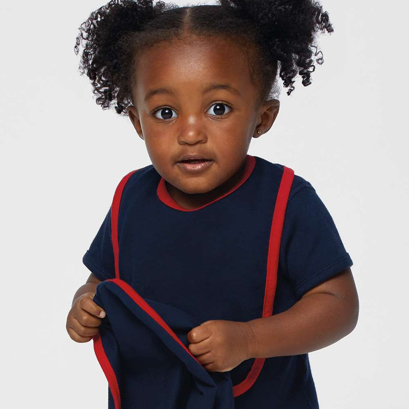 RADYAN® Infant Contrast Trim Premium Jersey Bib - 1004