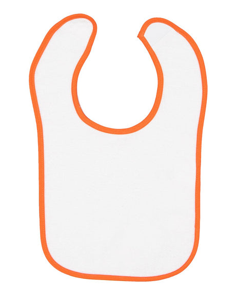 RADYAN® Contrast Trim Terry Bibs for Infants - 1003