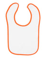 RADYAN® Contrast Trim Terry Bibs for Infants - 1003