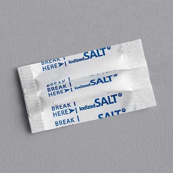 Salt Portion Packet 0.6 Gram - 3,000/Case