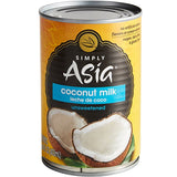 Simply Asia Unsweetened Coconut Milk 13.66 fl. oz. - 24/Case