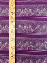 Wool Printed Purple Beige Fabric