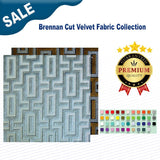 1 Yard Brennan Cut Velvet Fabric Collection