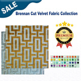 1 Yard Brennan Cut Velvet Fabric Collection