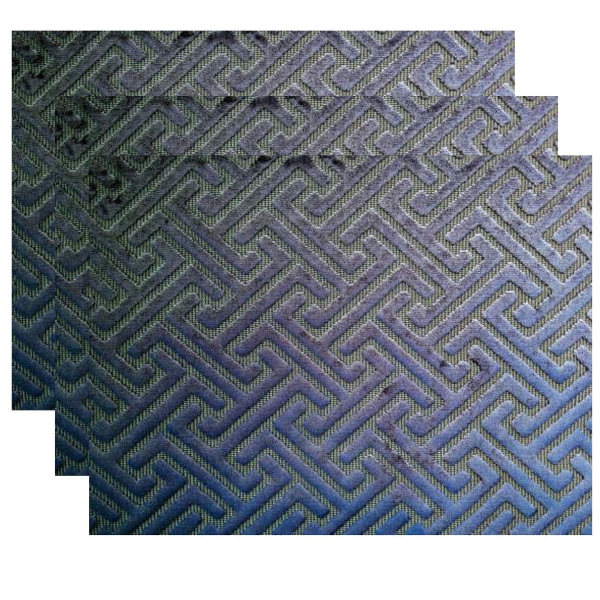 1 Yard Trident Cut Velvet Fabric