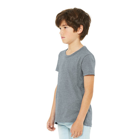 Paquete de 24: Camiseta CVC de manga corta con cuello redondo Heather para jóvenes BELLA+CANVAS®