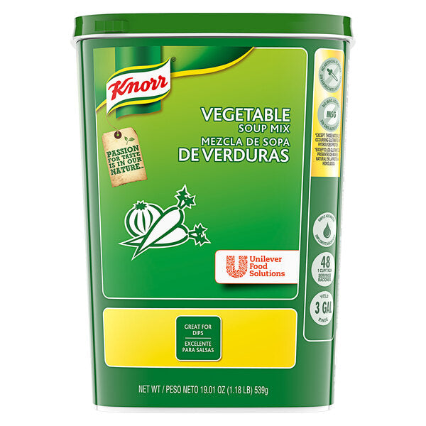 Knorr 19.01 oz. Vegetable Soup Mix - 6/Case