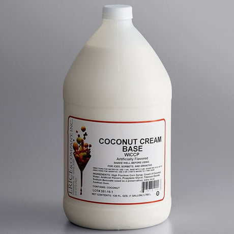I. Rice 1 Gallon Coconut Cream Water Ice Base - 4/Case