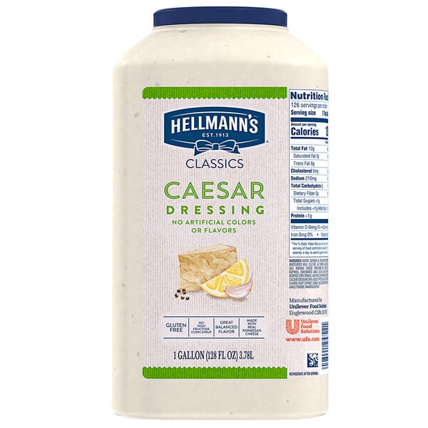 Hellmann's 1 Gallon Caesar Dressing - 4/Case