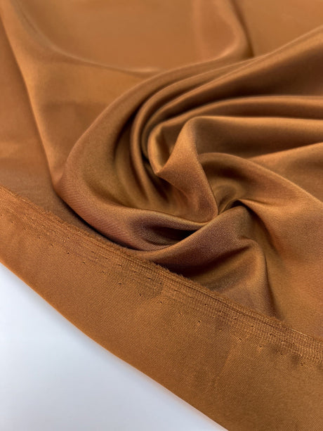 Stretch Lining Twill Brown Shade