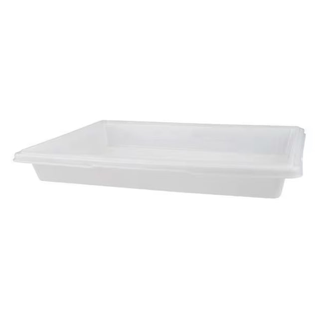 Rubbermaid Food/Tote Box, White, 18" x 26", 3-1/2" High