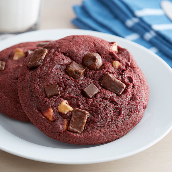 David's Cookies Decadent Red Velvet Cookie Dough 4.5 oz. - 80/Case
